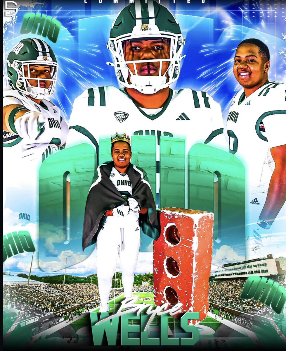 Brycewells_8's tweet photo. After a lot of thought and prayer, I have Committed to Ohio University. I’m beyond grateful for everyone who has supported me throughout this journey.  God for guiding my path, my family for their constant love and support, and the coaches of OU for believing in me @PhelpsDLCoach https://t.co/AzjVKPFLol