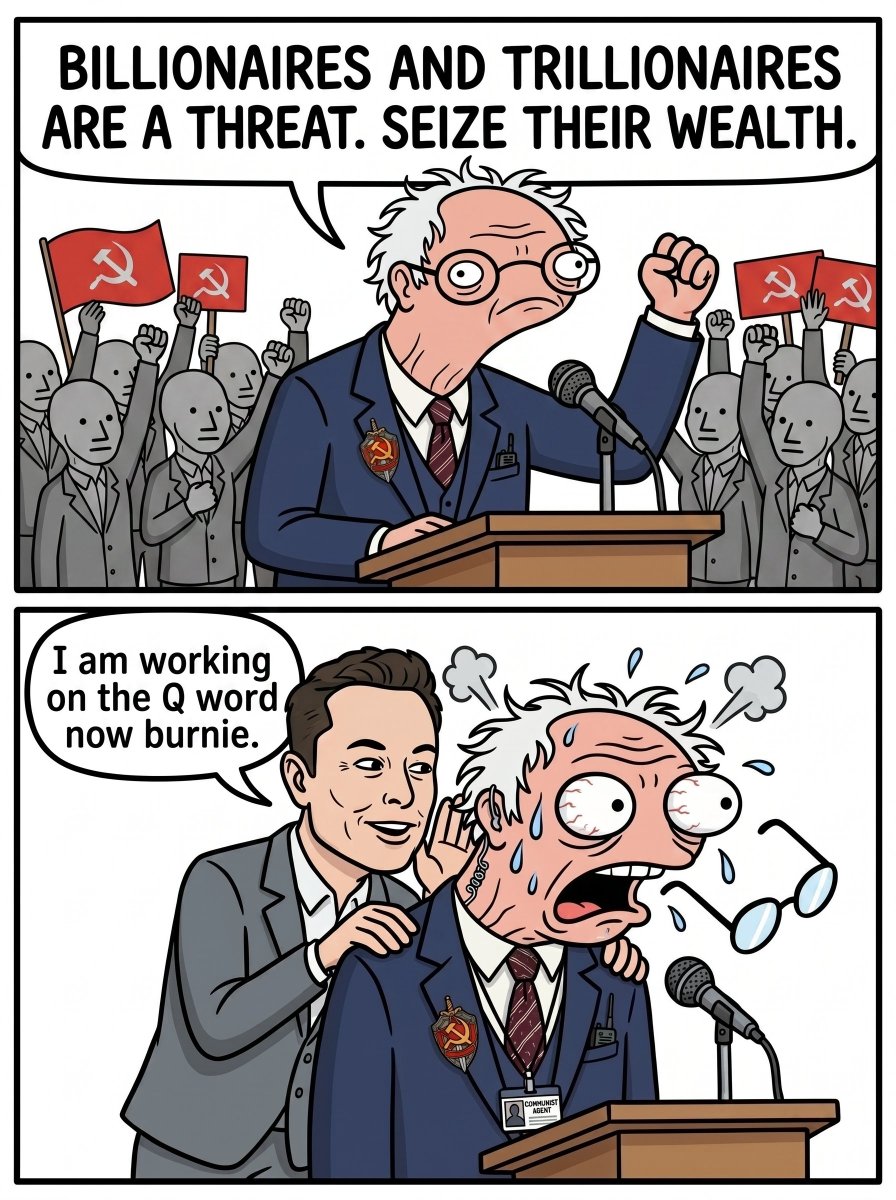 BurnieSendersX's tweet photo. The Q-word is evil comrade https://t.co/XXJGo0YRNE