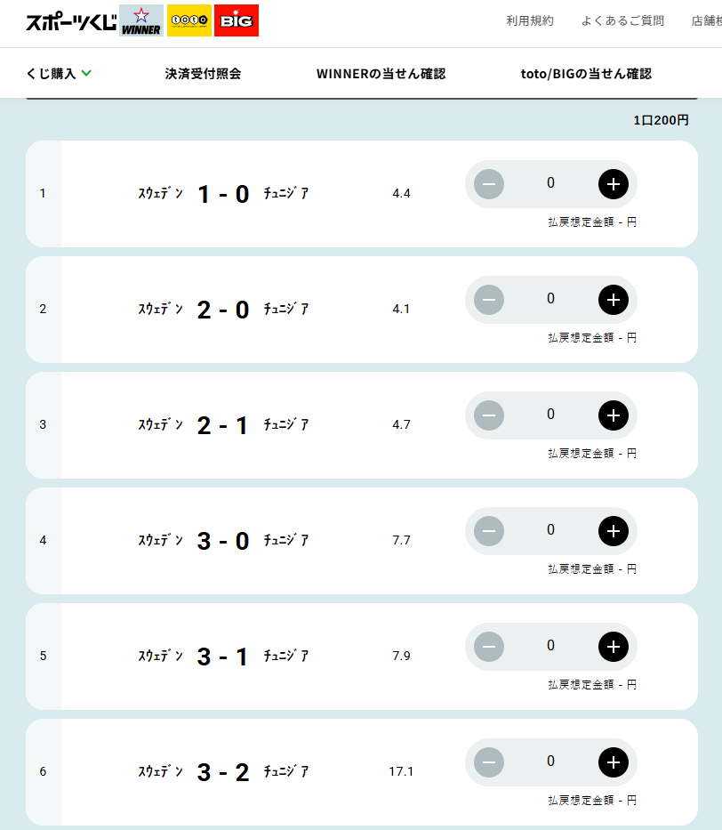 crypto_asa's tweet photo. A comparison of Japanese sports lotteries and bookmakers for the World Cup.
In Japan, this is the only option.
And there are no 1x2 or double chance bets.
This is awful. https://t.co/UGURAlCrNe