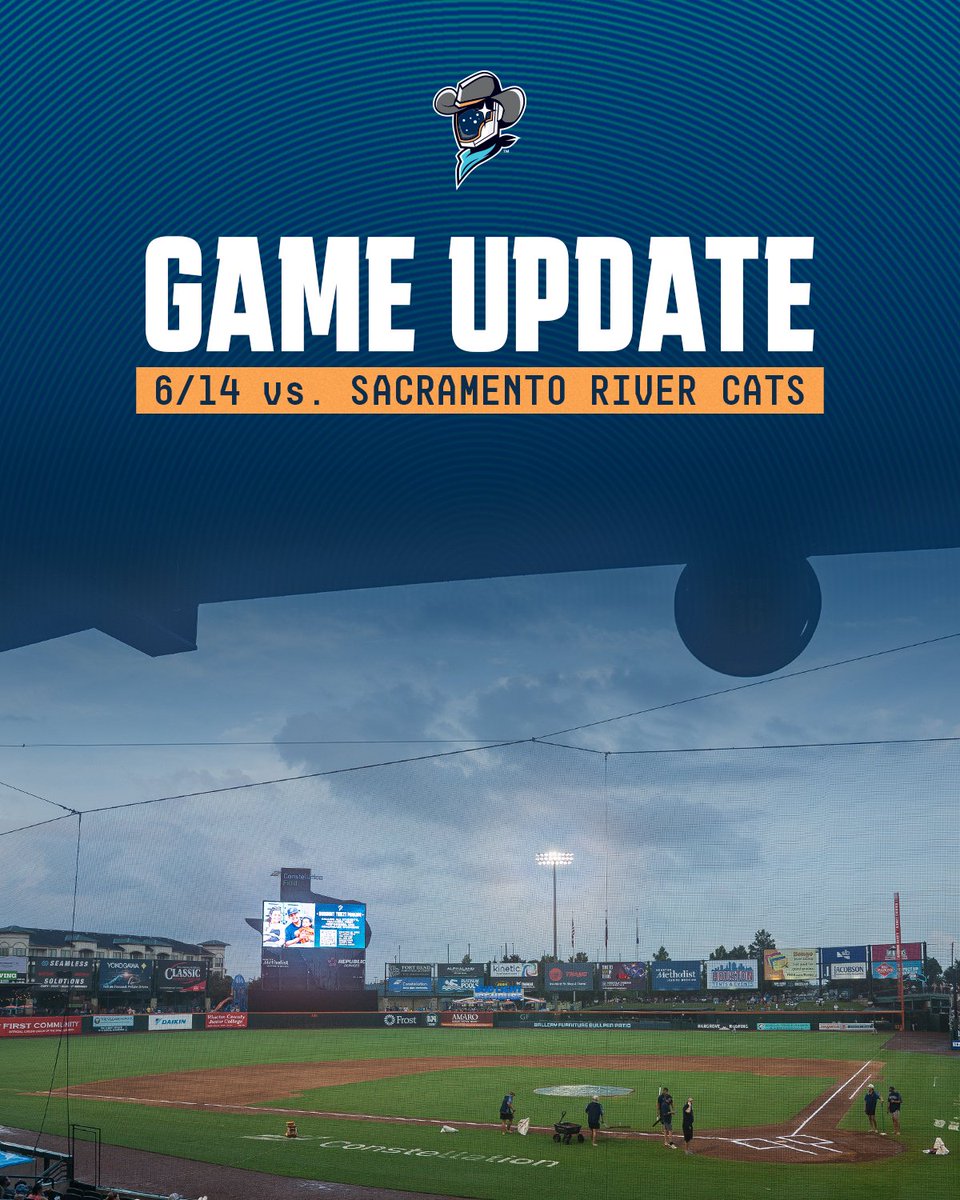 SLSpaceCowboys's tweet photo. Sunday night’s game between the Sugar Land Space Cowboys and the Sacramento River Cats has been canceled due to heavy rain in Sugar Land and wet grounds.

Since this was the final time Sugar Land and Sacramento play each other in 2026, the game will not be made up during the remainder of the season.

Fans with tickets for Sunday night’s game can exchange them for any remaining 2026 Space Cowboys regular-season home game by visiting the Ticket Office at Constellation Field during normal business hours or by contacting the Space Cowboys ticket office over the phone at (281)240-4487 or via email at tickets@slspacecowboys.com.