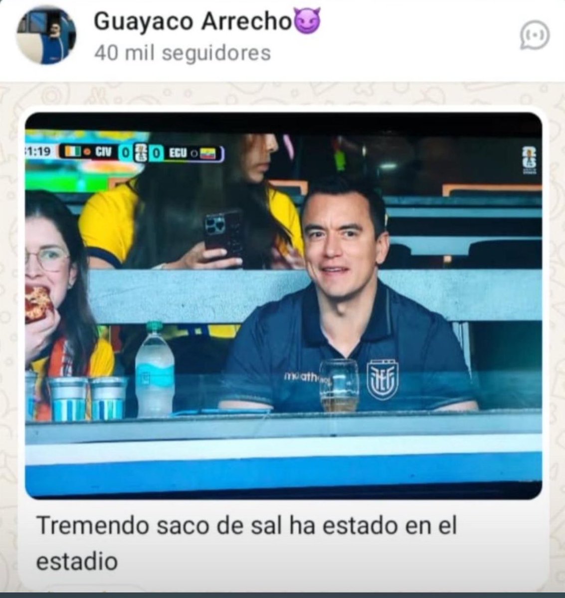 jonathanluis10's tweet photo. @pt_cr82 @TinoasprillaH @FEFecuador @ChelseaFC Me refiero al que todo el Ecuador está que putea https://t.co/QnxbNFWy0T