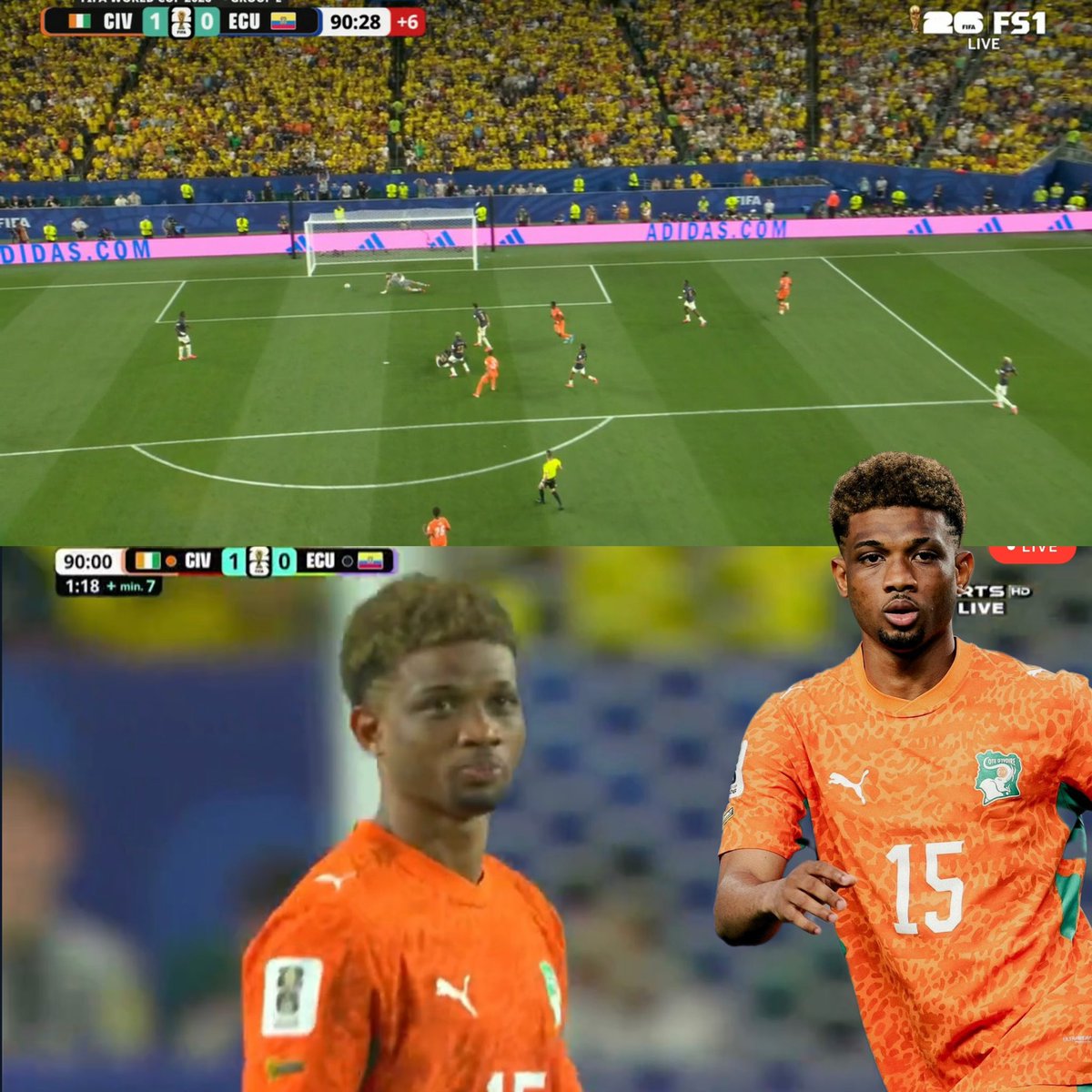 _JOEVIC_'s tweet photo. 🚨🇨🇮 OFFICIAL: Amad Diallo scores on his FIFA World Cup debut: 𝐀𝐦𝐚𝐝 𝐃𝐢𝐚𝐥𝐥𝐨 has announced himself on the biggest stage in world football in sensational fashion! ✨🔥

#amaddiallo #worldcup2026 #mufc https://t.co/Kru260ErzR