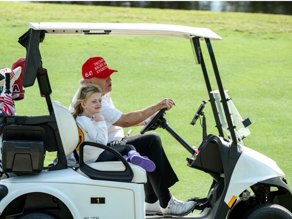 LaraLeaTrump's tweet photo. Best grandpa, dad, father-in-law and president!!!!! Happy 80th @realDonaldTrump ❤️🤍💙 https://t.co/LPEKPaHJDF