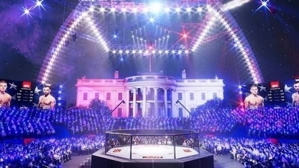 Irancho's tweet photo. Este episodio de The Boys se está poniendo raro 
#UFC 
#UFCWhiteHouse https://t.co/57asJkDRuv