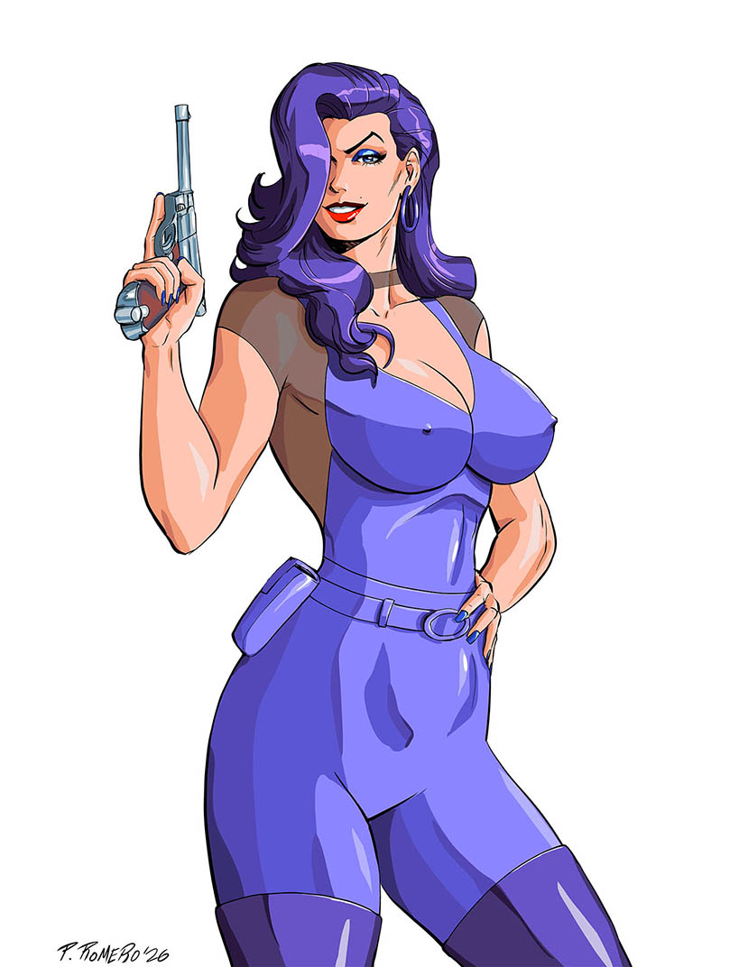 PabloRomeroArt's tweet photo. COMMISSIONS ARE OPEN FOR THIS WEEK. Send me a message and comment so I know you did (sometimes X messages work like crap) if you are interested. 
Here is one I made of Brigitte Bleu from Army Men for a client. https://t.co/hspHgFPsbm