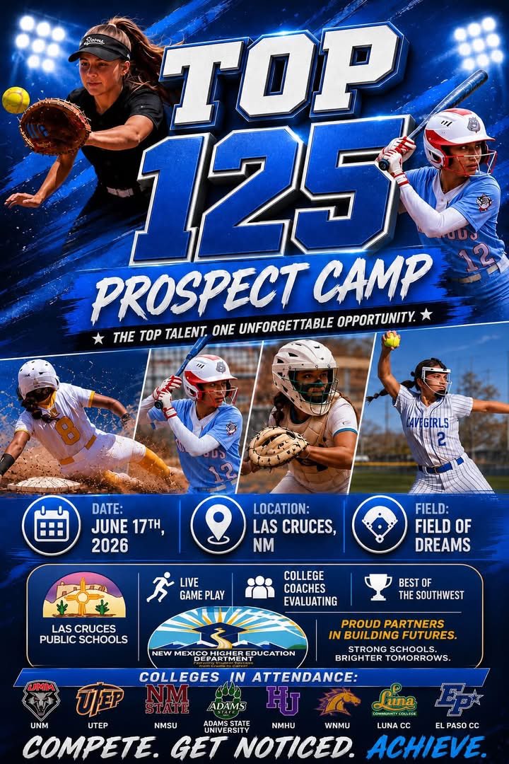 wnmu_sb's tweet photo. Trying to find out where WNMU's softball staff will be at for the rest of June? 🤔

Here ya go! 

Jam packed last few weeks for our staff! We will be looking for future mustangs in the 2027/2028 class. 

Check comments for the second batch! https://t.co/Bqjd75cHdy