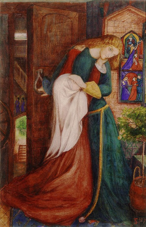 raiowl's tweet photo. 'Lady Clare'  -  1857
          🎨Elizabeth Siddal https://t.co/AzJAbNLLS4