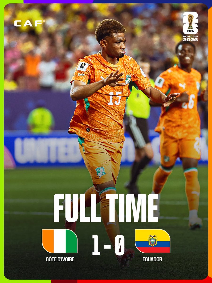 zuby2000's tweet photo. congratulations @equipenatciv @CIV_WorldCup first Africa's 3 points @FIFAWorldCup 9ja is proud of you https://t.co/tCyEvxRsX4