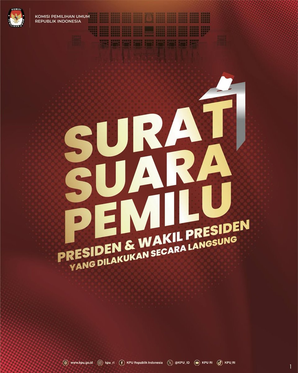 PadangKpu's tweet photo. repost @kpu_ri
#TemanPemilih, masih ingat gak bentuk surat suara pemilu Presiden dan Wakil Presiden yang pernah ada di Indonesia?

 #KPUMelayani https://t.co/XroumUYy6m