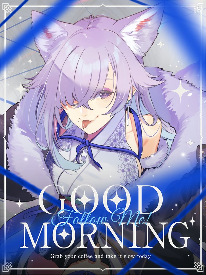 Kamizuki_a01's tweet photo. #おはようＶTuber  

朝作業終わったおはあお🐾
今日もよき一日を https://t.co/jymwDifeAf