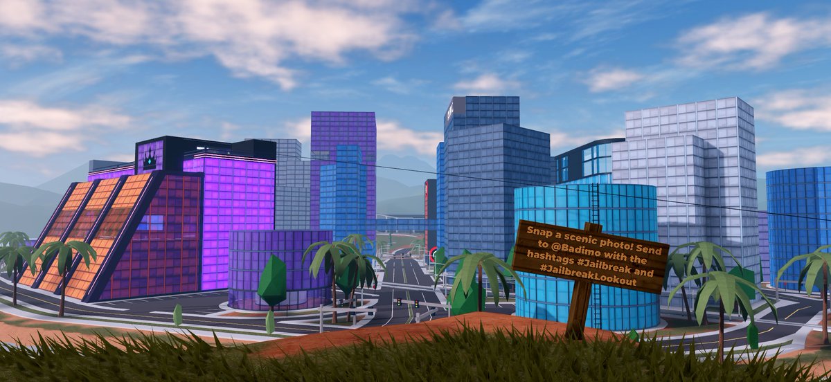 InfoForJB's tweet photo. Smaller Locations! 📌

- Jetpack has a new home, more secluded! 🔥
- A small cave that can be found in the canyons! 👀
- New Gas Station in the canyons, with a dinosaur mascot! 🦕
- New #JailbreakLookout Location! 📸