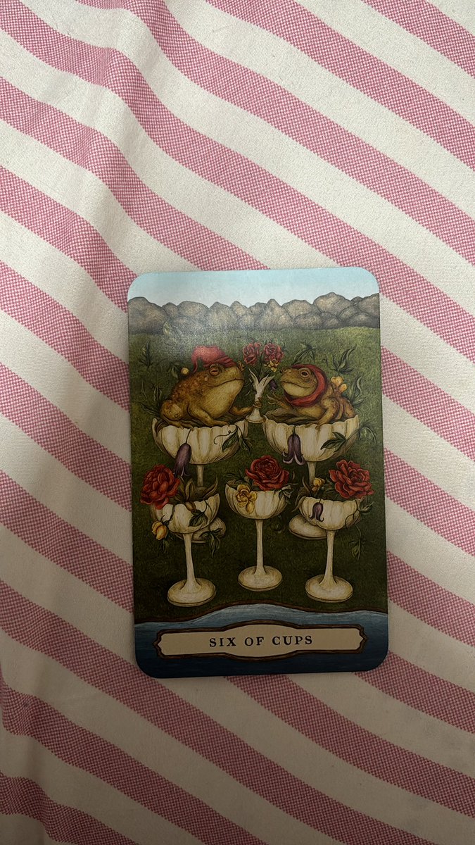 loadiary444's tweet photo. @iwantitgimmeit w the 6 of cups, now is the time you have to realize you’ve come a long way and it’s time to reflect on how youve grown, did you achieve the goals you set? is there anything you’d like to go back and reflect, maybe even revise? https://t.co/2h8ZzFi4MW