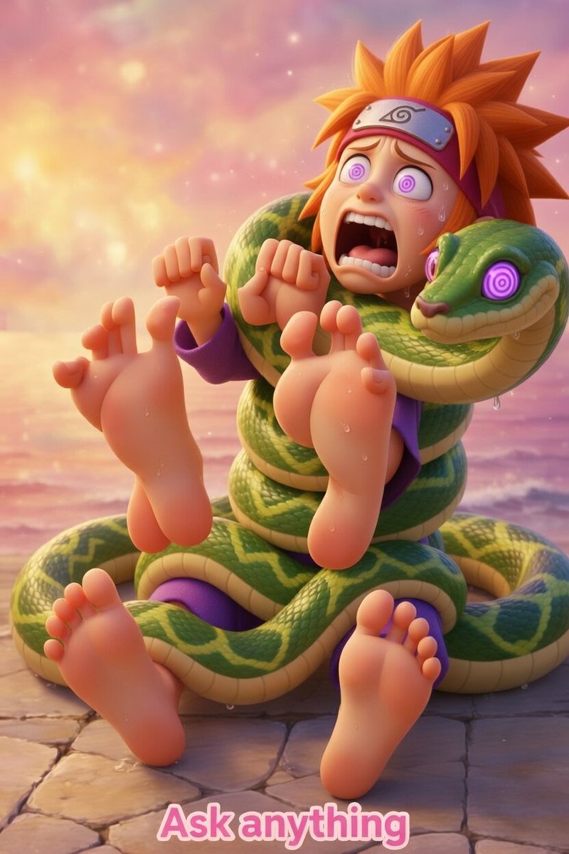 OzzyZapp24751's tweet photo. @martinez_r53033 Petula from The Smurfs cartoon crossover with Kaa the snake from The Jungle Book cartoon animated movie crossover with Naruto hairdo style. https://t.co/7QZFpION0T