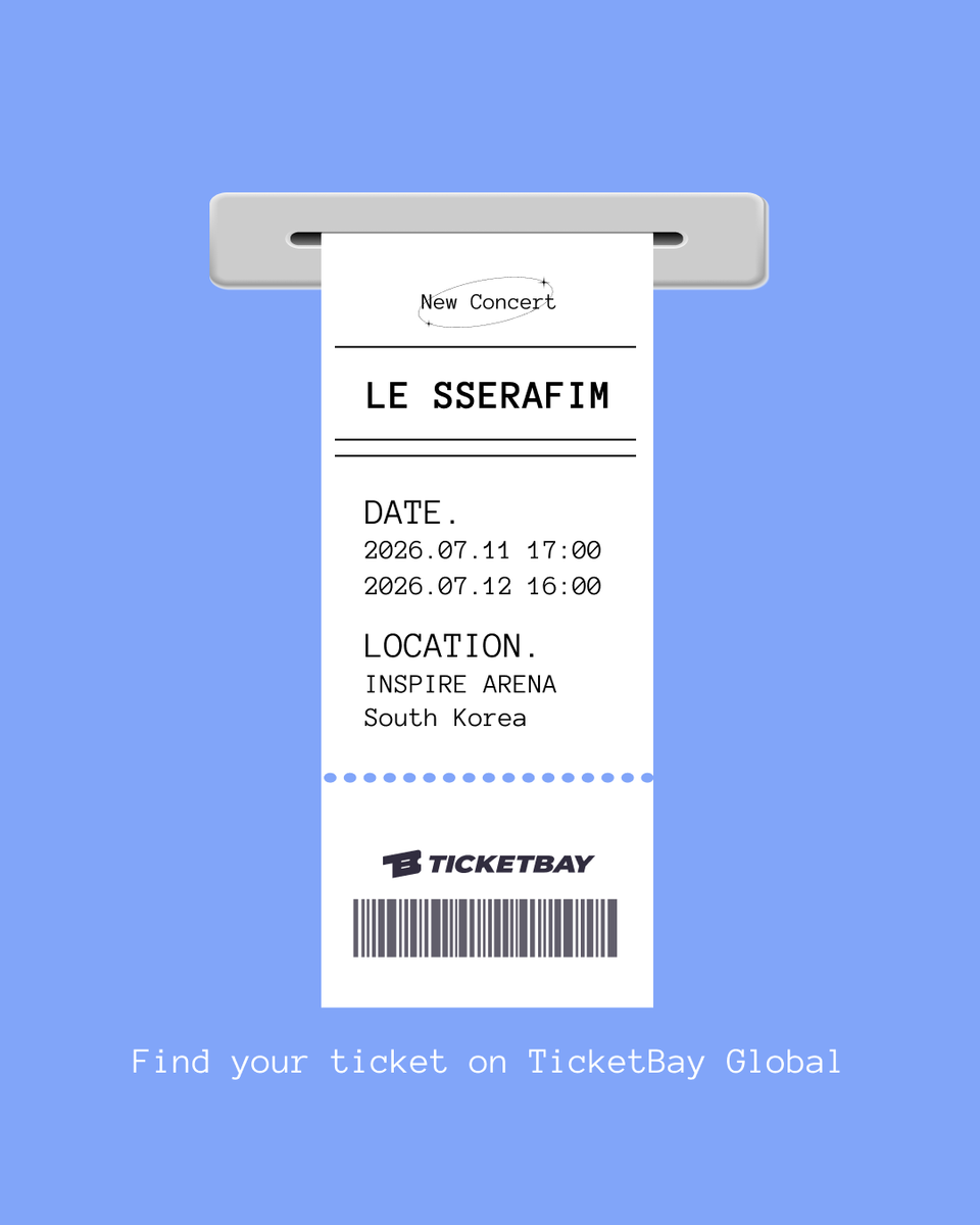 ticketbayGlobal's tweet photo. Missed the official sale?
Get your LE SSERAFIM ticket on TicketBay Global.

#LESSERAFIM #ルセラフィム #LESSERAFIM门票 #KPOP #KPOPConcert #韓国ライブ #首尔演唱会 #TicketBay https://t.co/fsozwmovFu