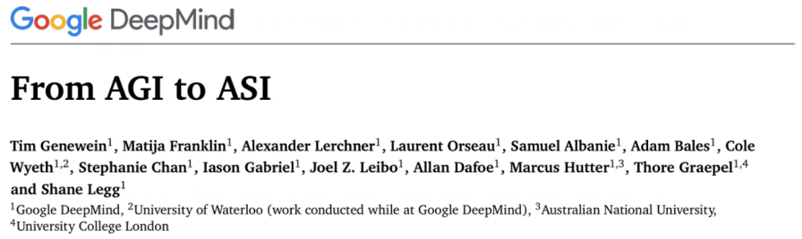 BizYetcom's tweet photo. Google DeepMind Releases 57-Page ASI Report Mapping Four Pathways From AGI to Superintelligence https://t.co/xJWOv1SDeo 
Google DeepMind published its landmark 57-page technical report From AGI to ASI on June 10, sparking ongoing global AI community discussion over the past two days. The report offers the first systematic definition of Artificial Superintelligence (ASI) as systems whose combined capabilities surpass large teams of top human experts, and outlines four parallel evolutionary pathways: continuous scaling of compute and data, algorithmic paradigm shifts, recursive self-improvement, and emergence from large-scale multi-agent collectives. It also analyzes frictions and bottlenecks along these paths, noting that continued acceleration of AI progress in coming years cannot be ruled out. As the first complete public superintelligence roadmap from a leading AI player, it signals the industry's research focus is shifting beyond AGI toward higher-order superintelligence.

#Google #ASI #ArtificialSuperintelligence #AGI #DeepMind