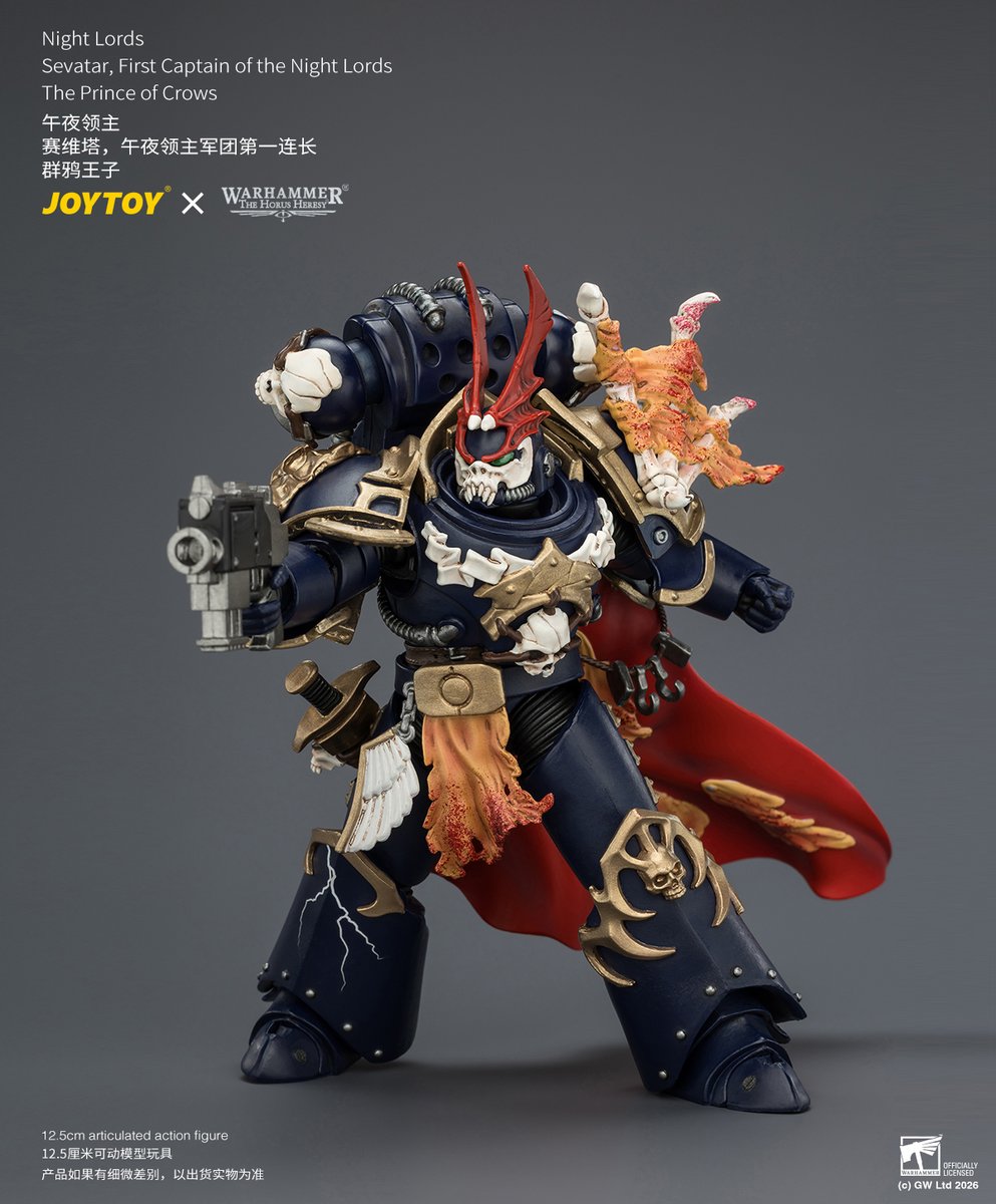 Joytoy_official's tweet photo. Night Lords
Sevatar, First Captain of the Night Lords
The Prince of Crows
#warhammer30k #warhammercommunity #warhammer #joytoy #toyphotography #toy #toyphoto #actionfigure #actionfigures #joytoyactionfigure https://t.co/hDZePYV85w