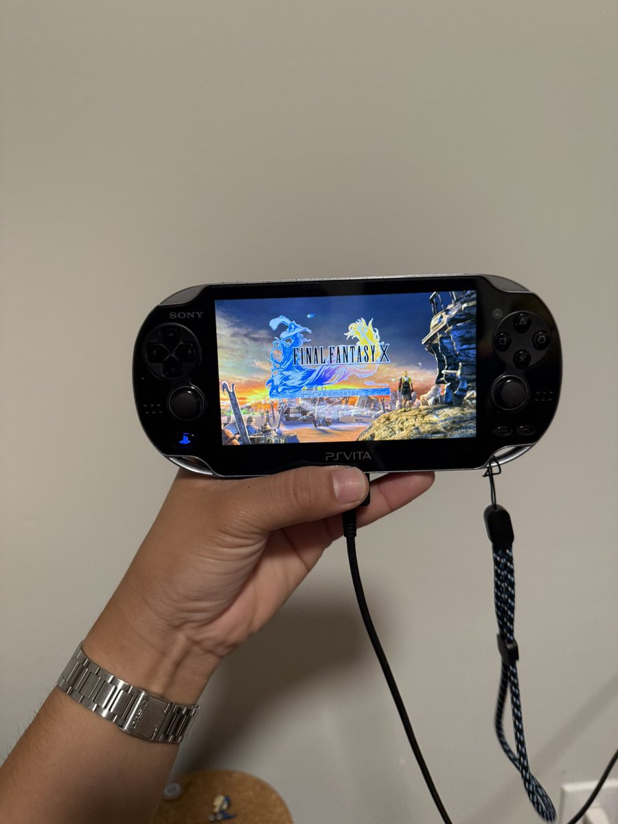Lazlopressplay's tweet photo. call me a #Larper or #poser but gonna attempt a new final fantasy game!! #FFX #PSVita https://t.co/UHSwXEmVU8