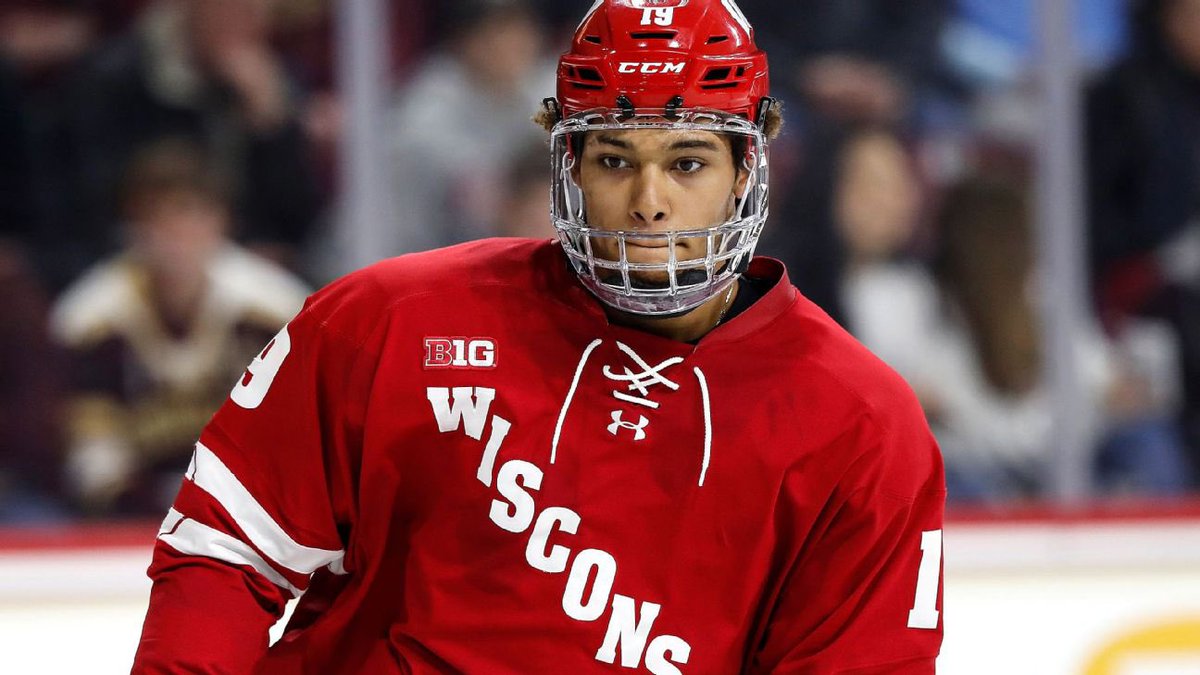 ESPNMadison's tweet photo. K’Andre Miller is a Stanley Cup champion! 🦡 #OnWisconsin https://t.co/j2cz6fc3sN