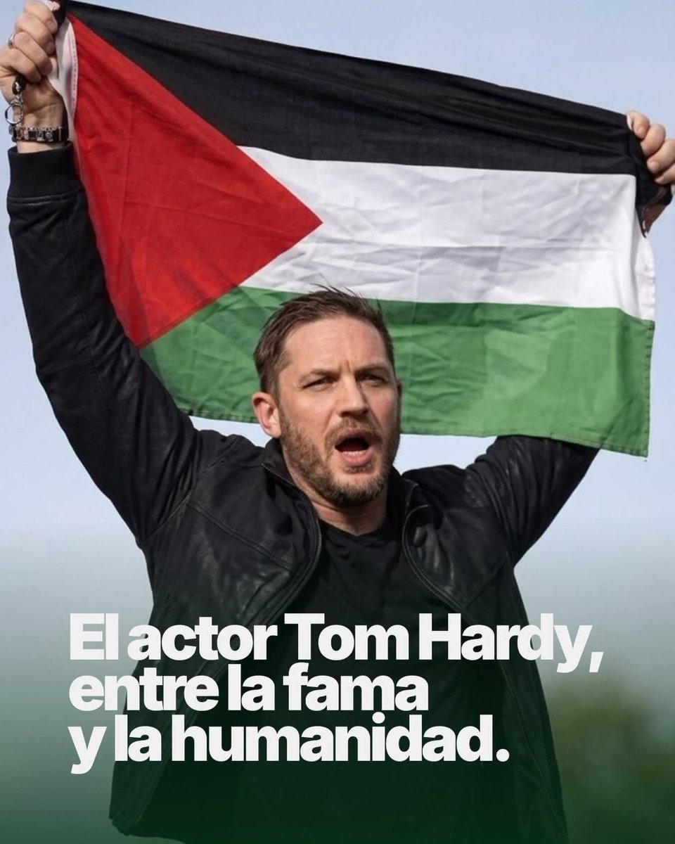 alexiaislasalv's tweet photo. 🍉📍RETWITTEA «Ya no me interesa mi carrera. Me interesa los niños Palestinos», dice TomHardy. 

Para eso sirve ser persona pública, muy bien por #TomHardy y por todos los actores que se han pronunciado a favor de #Palestina 🇵🇸. https://t.co/yUq0SPWhoD