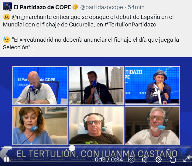 clinteastwoodX2's tweet photo. La Cope y sus integrantes están acosando a Cucurella solo por fichar con el Real Madrid. Luis de la Fuente ayer habló y parecía que el lateral izquierdo se había contagiado de alguna enfermedad.

DA ASCO LA SELECCIÓN ESPAÑOLA. https://t.co/WRHlhWXn70
