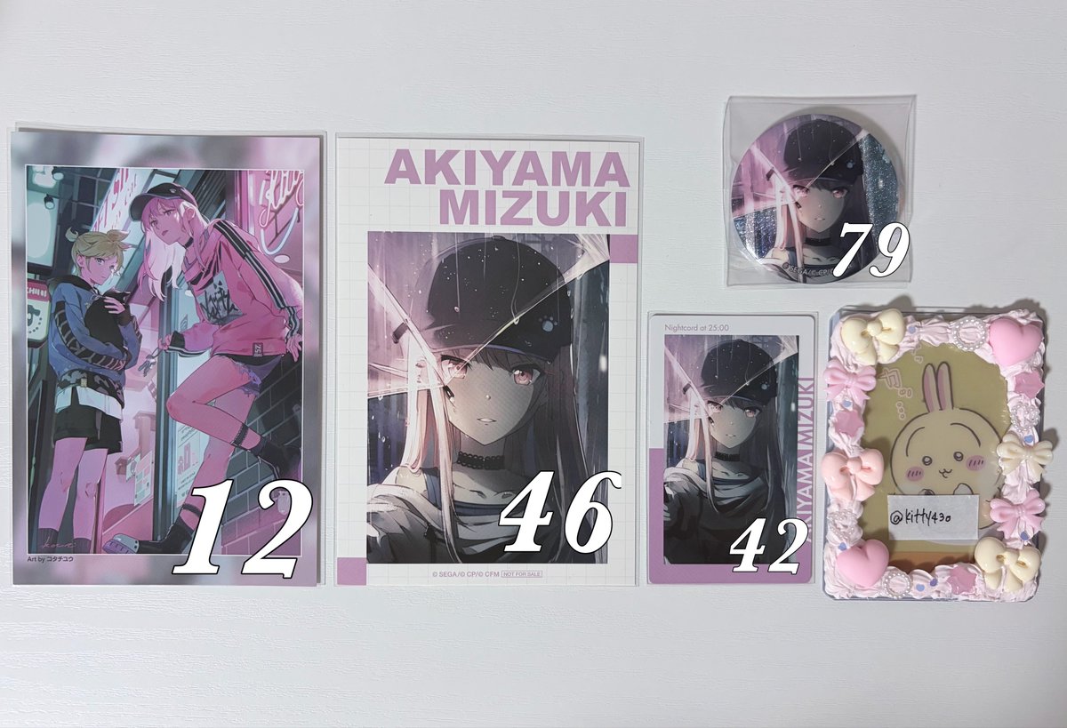 Kitty43o's tweet photo. プロセカ グッズ グリ缶 エピカ 特典 ポストカード

求 レート額(希望額)+送料

譲 画像記載数

推しですがグッズ回収を辞める為お譲りに出しております。

検索からでもお気軽にお声掛けください。
 #プロセカ買取
 #プロセカ譲渡 https://t.co/6K4a889Wuh