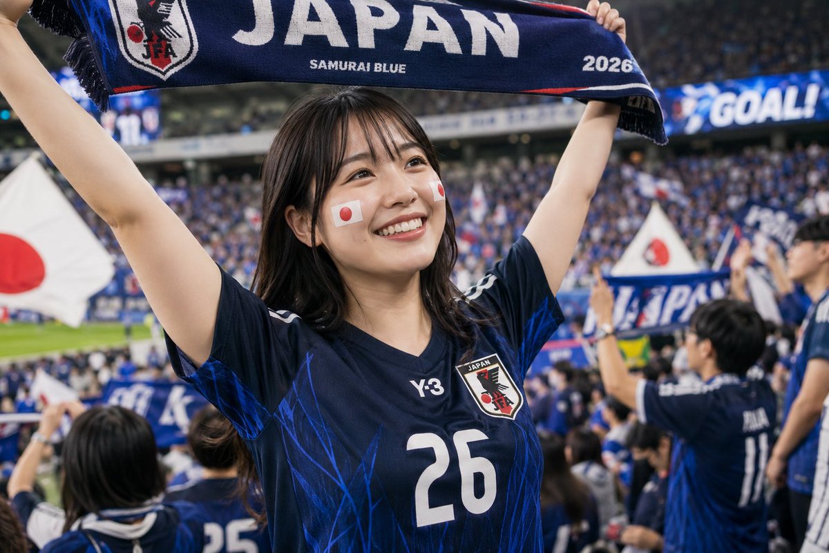 Hyuga_Aiart's tweet photo. FIFA WORLD CUP2026⚽️
🇯🇵2-2🇳🇱
The next match is on the 21st at 13:00.

#WoldCup2026 #aigirl #ワールドカップ https://t.co/ik0uExWOij