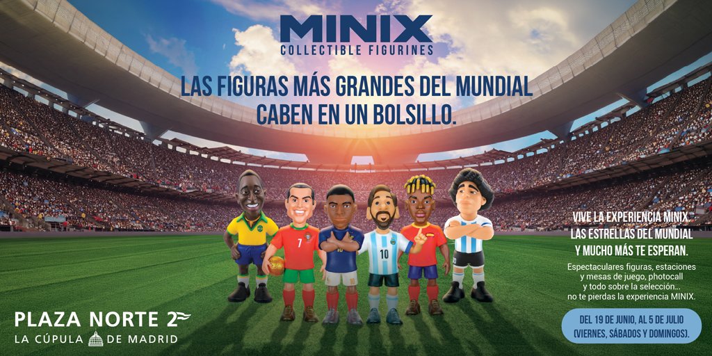 CCPlazaNorte2's tweet photo. Cada fin de semana, del 19 de junio al 5 de julio, disfruta la experiencia #MINIX en #PlazaNorte2 ⚽️🔗https://t.co/omX615KCbN
#CopaMundialFIFA #Fútbol #LaRoja https://t.co/Foatecs0gr