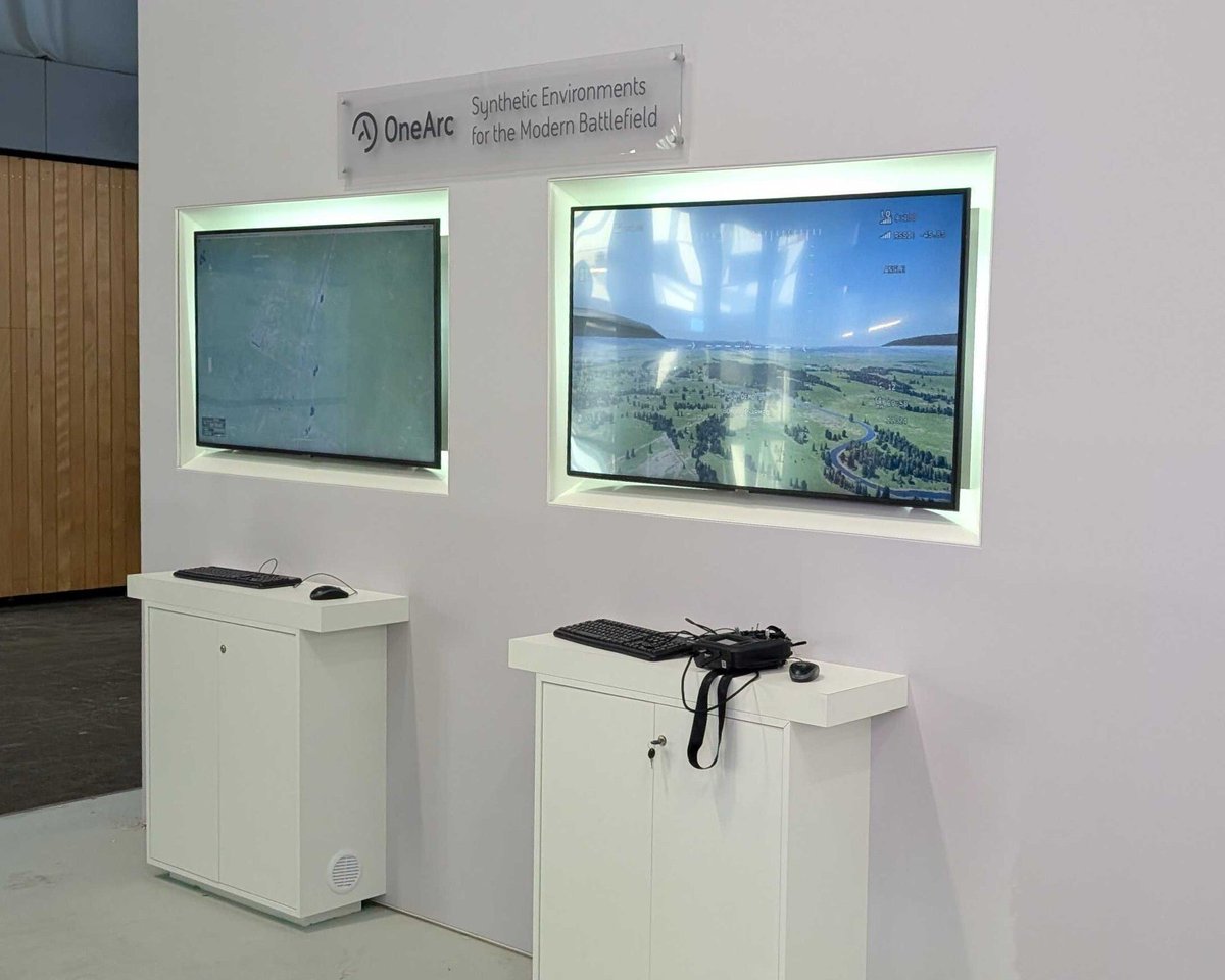 onearctech's tweet photo. We’re live from Eurosatory 2026.

Visit Stand B371 in Hall 5A to see how the OneArc ecosystem helps forces prepare for the realities of the modern battlefield through connected synthetic environments.

Visit our event page for more:
https://t.co/UOgtCyKqFM https://t.co/RDUFvp92F3