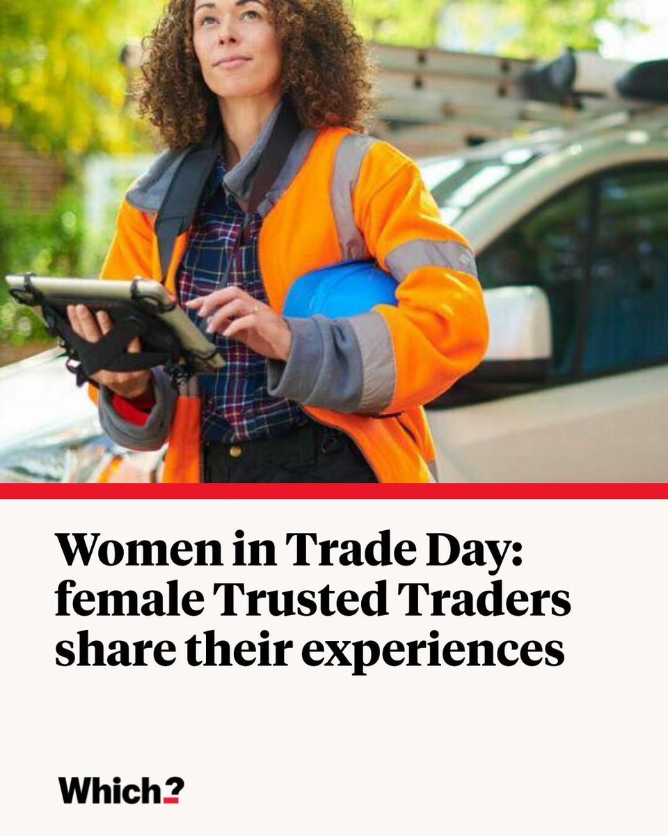 WhichUK's tweet photo. 🗓️ It’s Women in Trade Day 2026, and we’ve been speaking with our female Trusted Traders to understand how they got to where they are today, the biggest challenges they’ve faced and what advice they have to give. https://t.co/xGS93aDpAN