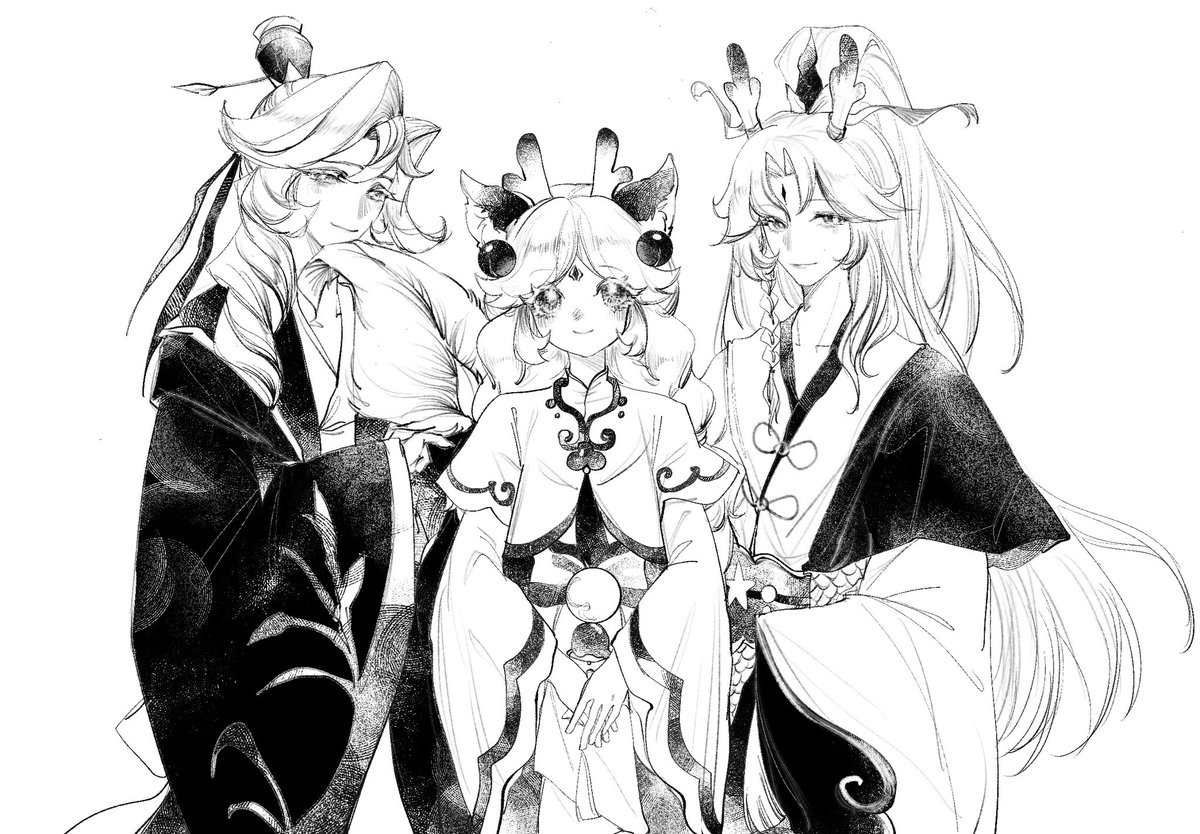 Cream99548's tweet photo. Hello, these are the three most beautiful people in my family！！！

I’ll post their husbands in the comments section.
#longjingteacookie
#cookierun #cookierunoc #Ocxcanon https://t.co/Tb6dIkP4tA