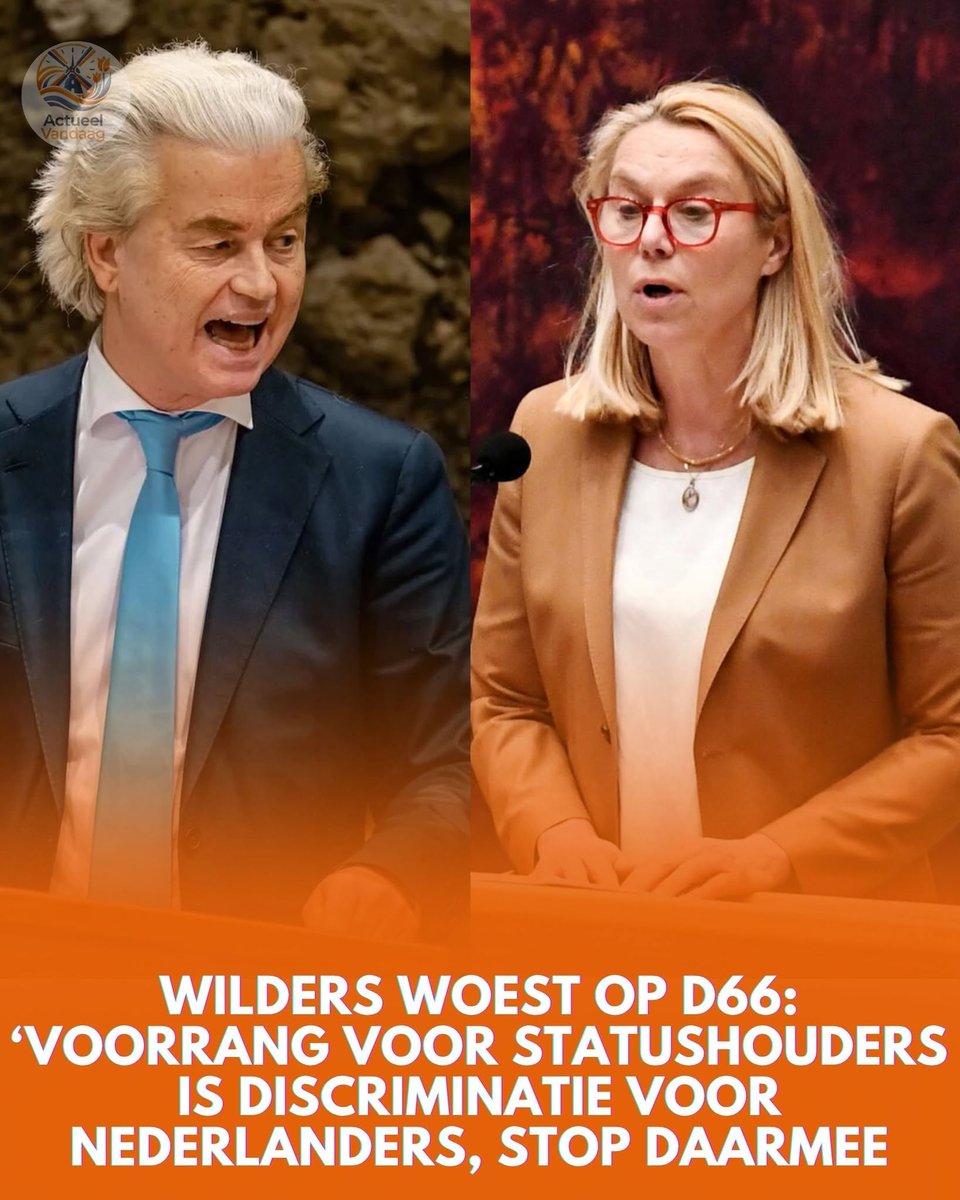 A_thefonz's tweet photo. Wilders haalt fel uit naar Democraten 66: “Nederlanders worden tweederangsburgers in eigen land.” https://t.co/NI05i75giW