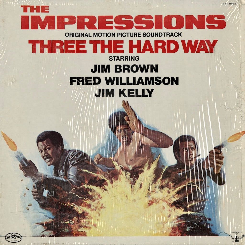 ★プロモ初回プレスＪＰオリジ盤★『スリー・ザ・ハード・ウェイ』インプレッションズ 🎤 The Impressions – Three The Hard Way (LP) 🎤 1974年発表。リッチ