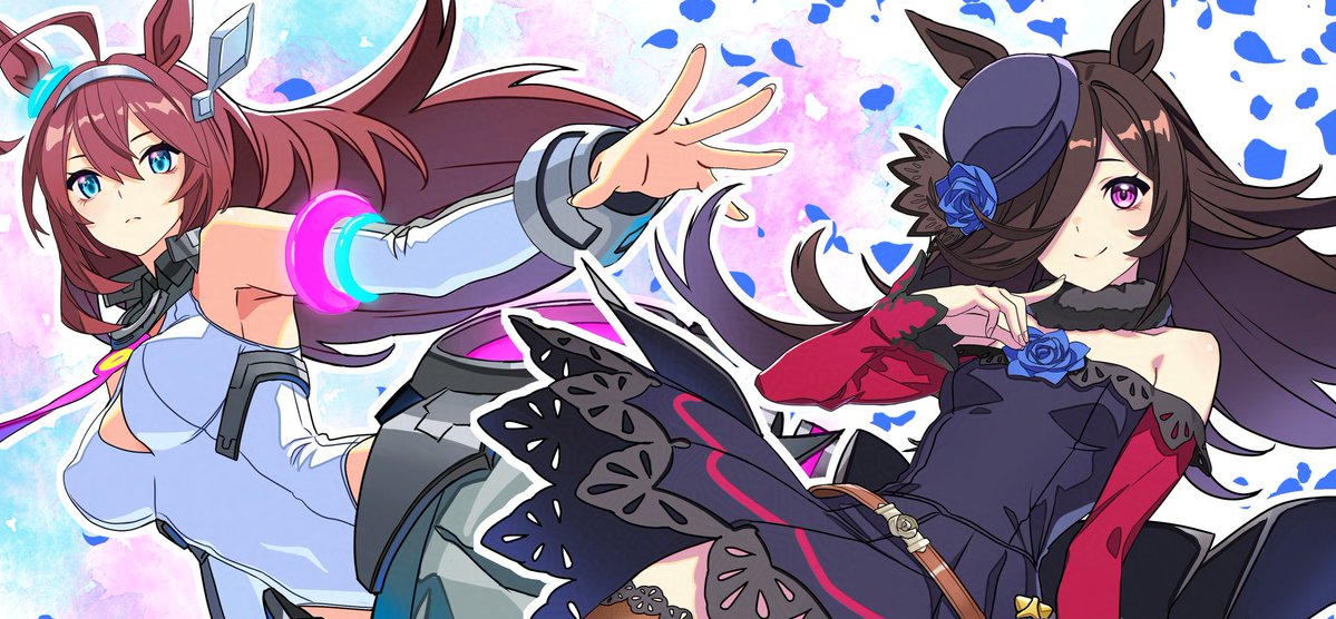 19_raven_91's tweet photo. ミホノブルボンとライスシャワー！
#ウマ娘 https://t.co/03cwdjzV8r