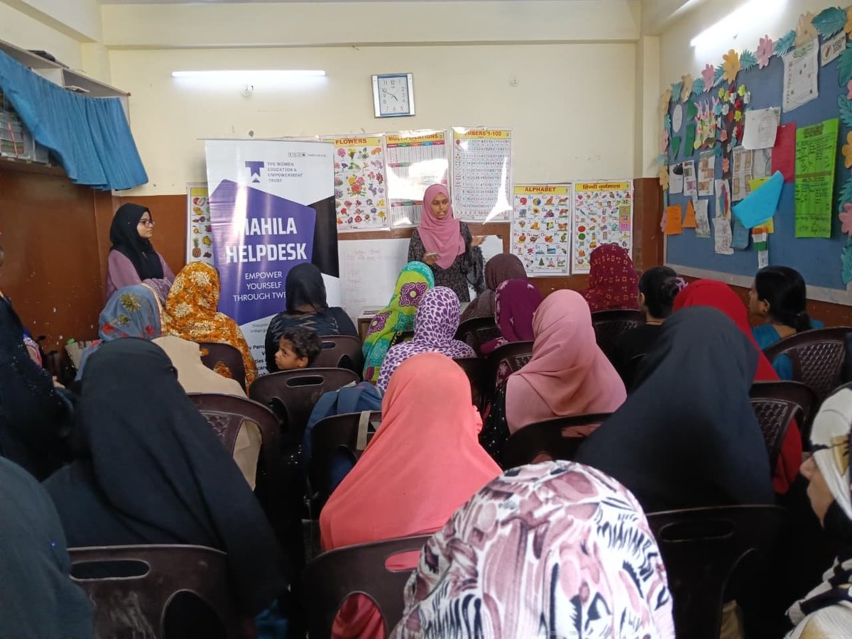 tweetrustorg's tweet photo. The women education and empowerment trust  conducted a Mahila Helpdesk program at the Adult Literacy Centre, Kanchan Kunj on 12th June 2026. The session aimed to enhance awareness regarding various Central and Delhi Government welfare schemes. https://t.co/KDRVQ67FNo