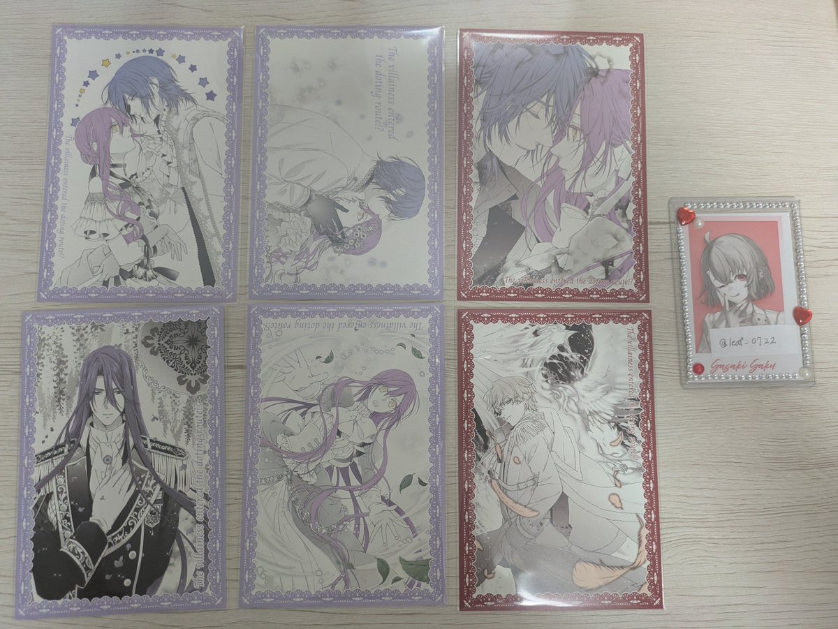 leaf_0722's tweet photo. 【交換】悪役令嬢は溺愛ルートに入りました!?  溺愛ルート ポストカード

譲　画像1枚目

求　画像2.3枚目>異種ルイス>セリア、ラカーシュ

サフィアはお声がけが重なったため、下段同数(ジョシュア決まり次第他)含む交換のみ。

→ https://t.co/vipGT7iEL6