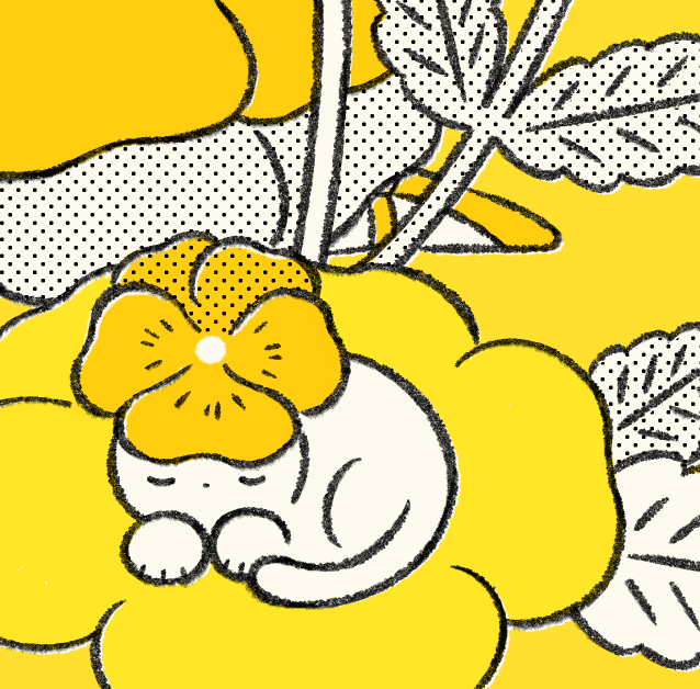 magocome_'s tweet photo. wip🐾今度は黄色のお花🌼

#illustration #イラスト https://t.co/Yd2g4TqWj8