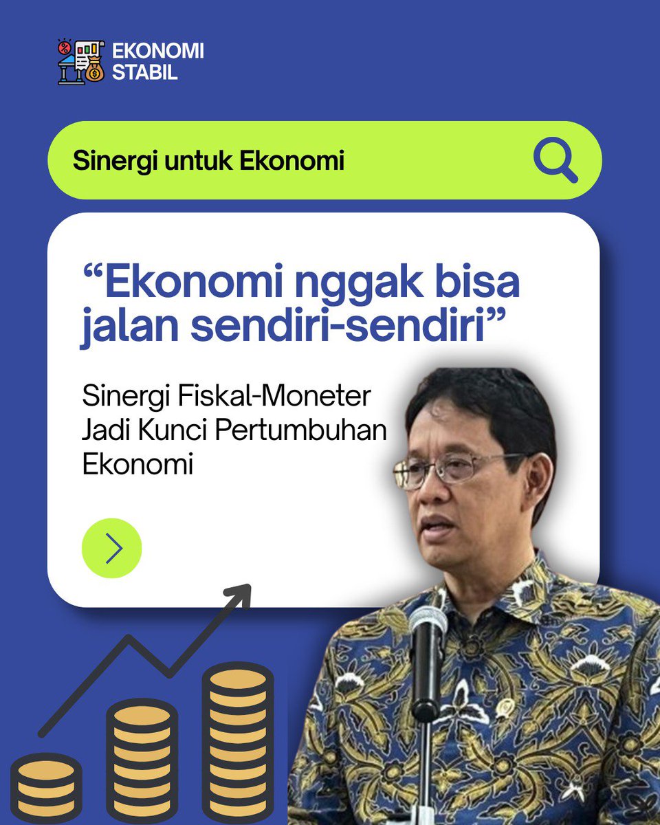 infoormative's tweet photo. Sinergi lagi jalan. Stabilitas dijaga, pertumbuhan dikejar bareng.
ini eksekusi bersama

#EkonomiIndonesia #SinergiKebijakan #StabilitasEkonomi https://t.co/G3Uv3bjiIc