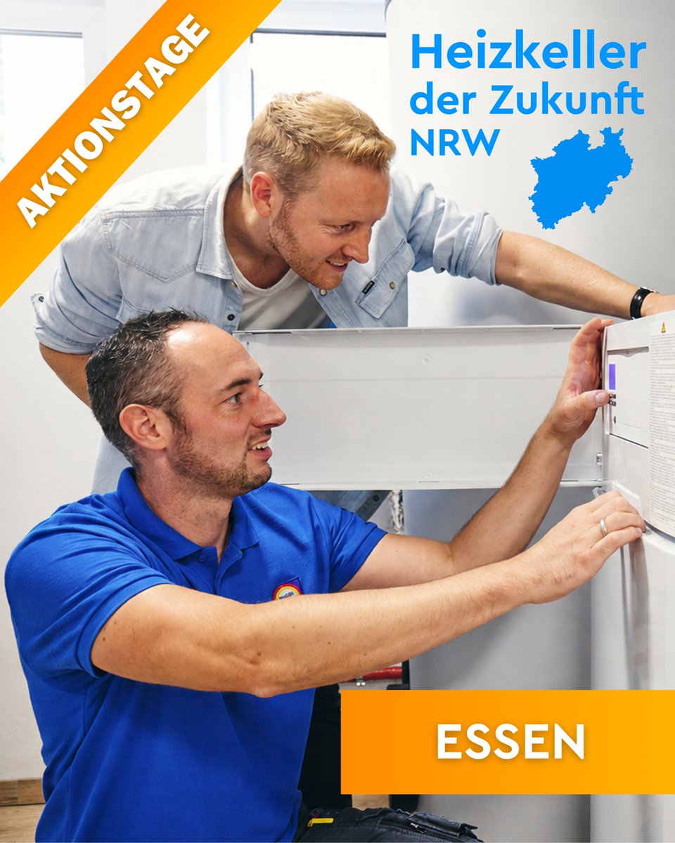 VdZeV's tweet photo. Aktionstag #HeizkellerderZukunft am 19. Juni in
@Essen_Ruhr 

Eigentümer können moderne Heizlösungen kennenlernen, Fragen direkt mit Fachleuten klären und erfahren.    
📍 @weststadthalleE Essen 
ℹ️ Infos und anmelden: 
https://t.co/y0QNFBRGht 

#IntelligentHeizen https://t.co/oK7zdf9yuf