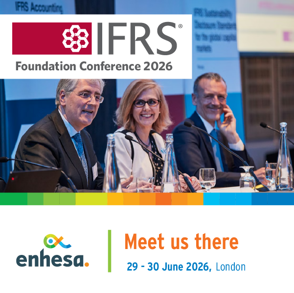 Enhesa's tweet photo. Two weeks to go until the @IFRSFoundation Conference 2026 in London. 

Mary Foley will be attending on behalf of @Enhesa on 29–30 June - get in touch if you’d like to meet. https://t.co/TKn1cFinbX