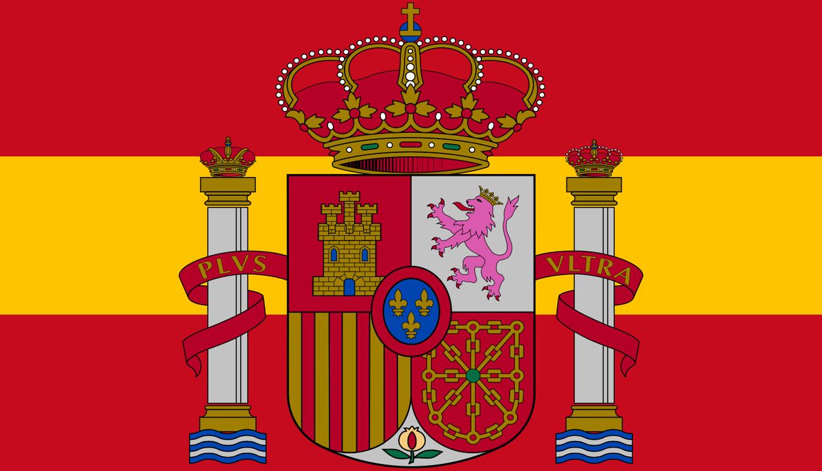trad_west_'s tweet photo. Spain's team jersey honours their Catholic history. 

The Spanish coat of arms features:

>The Castle of Castile and the Lion of León, representing the primary Christian kingdoms that drove the Reconquista 
>The Pomegranate symbolizing the Catholic Monarchs' capture of Granada in 1492 
>The Pillars of Hercules flanked by the motto "Plus Ultra" (Further Beyond), honoring the empire's mission to bring the faith to the New World

Spain is a Catholic Nation 🇪🇸