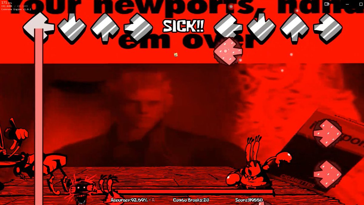 naroxysm's tweet photo. WHAT WHAT THE FUCK IS HE DOING THERE WHY IS MY NEWPORTS GIF IN THE BACKGROUND THIS IS THROWING ME OFF SO BAD https://t.co/UgbZ8zUiSc