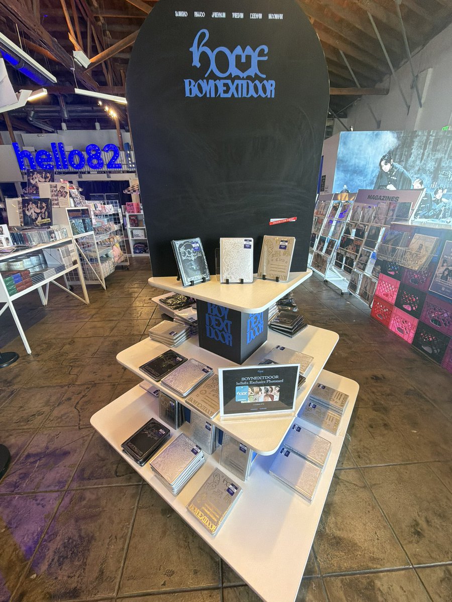 songmingitwt's tweet photo. had a nice time visiting the pop up for BoyNextDoor

#boynextdoor_popup #hello82 #giveaway

@hello82official @BOYNEXTDOOR_KOZ @hello82LA https://t.co/RHHdYxXvYx
