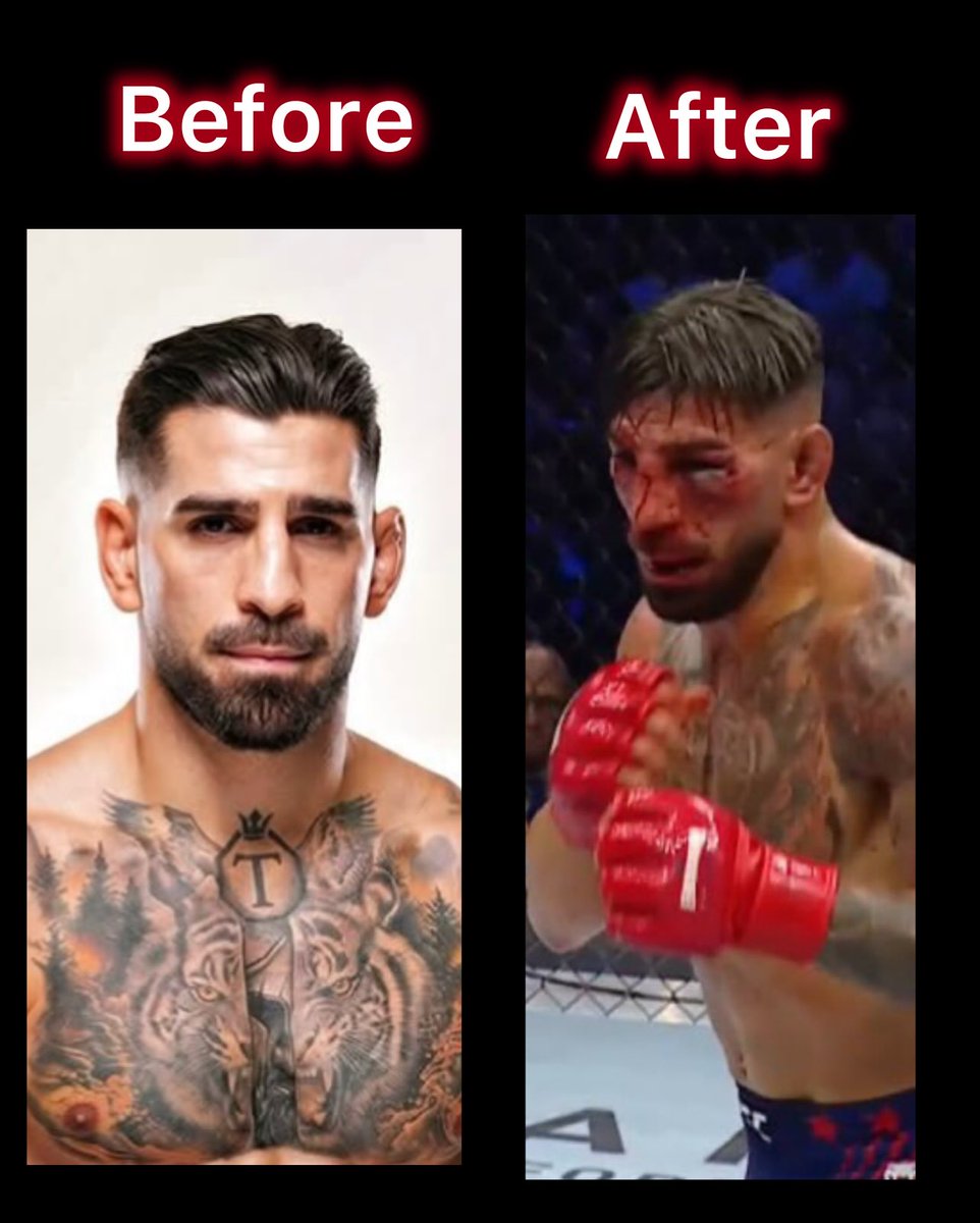 1bmerchant's tweet photo. Ilia Topuria was out their fighting blind man. Bro has heart. Great fight! https://t.co/wzZl06P15X
