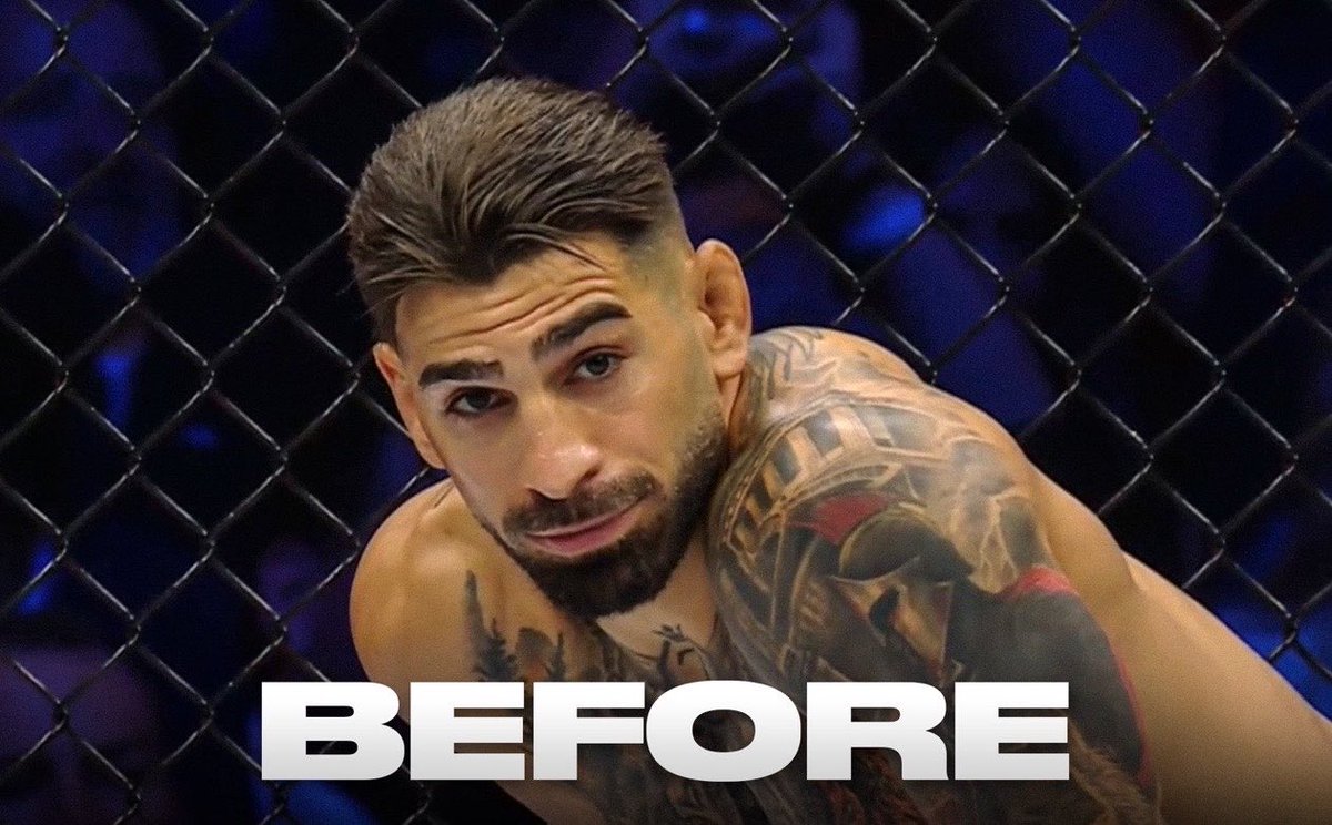 HaterReport's tweet photo. Ilia Topuria’s face before and after fighting Justin Gaethje 😳😳 https://t.co/tsWgNRl6jz