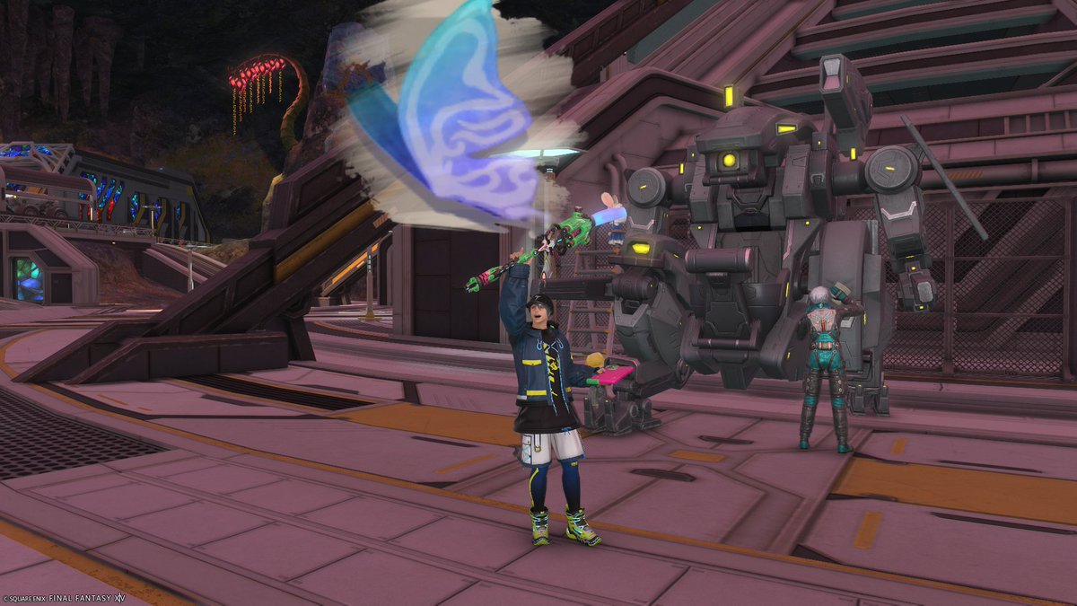 UNTITLED_FF14's tweet photo. 初クリア記念SS　ピクトの武器もらったからピクトちょっと頑張る…！ https://t.co/w8BDZr3bm0