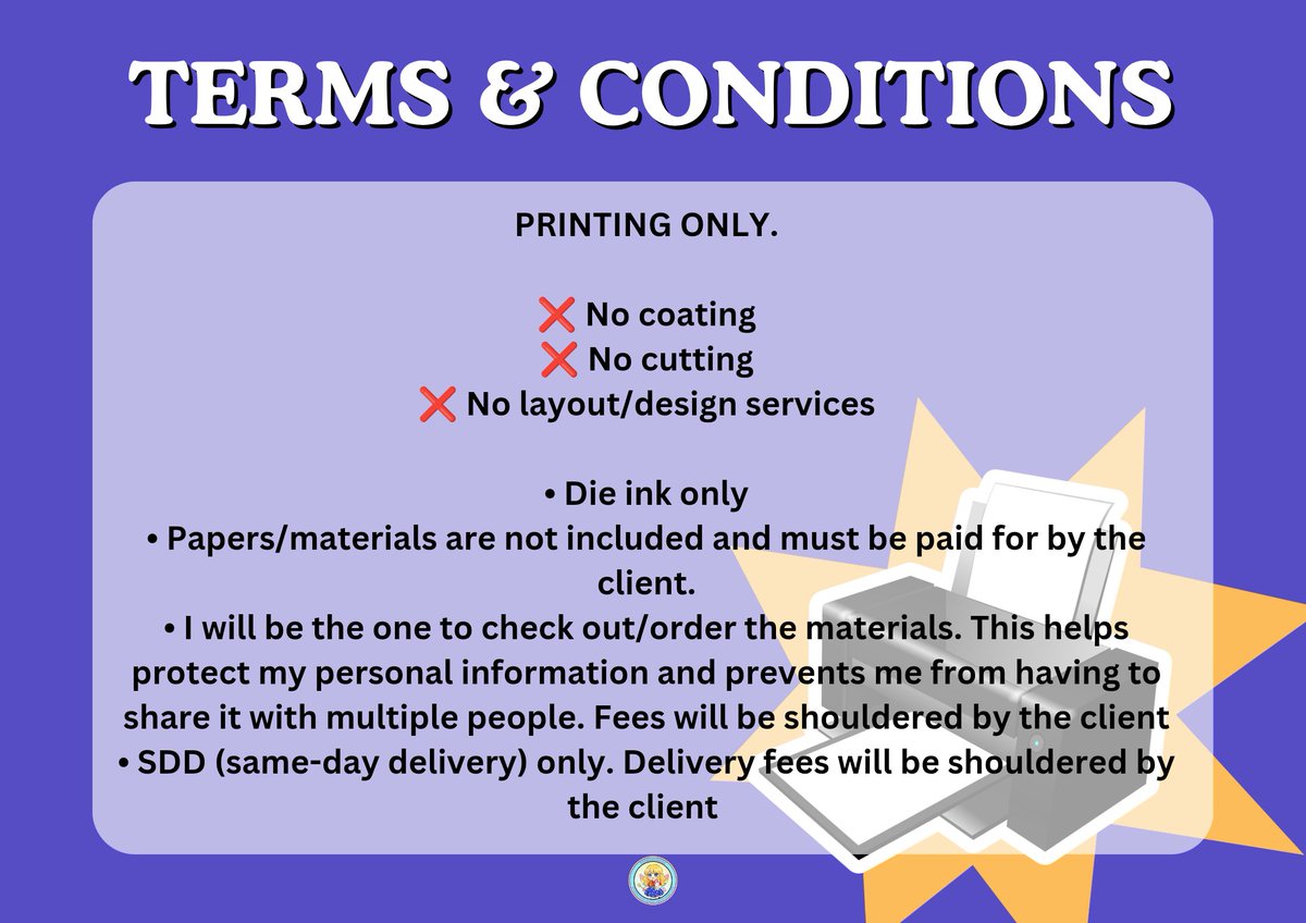 Trinkerrific__'s tweet photo. 🖨️ Free Printing

**Terms and Conditions applies

• can only accommodate limited slots per week
• no rush

T: customize print printing services fan support freebies kit hand banner photocard ph fan project cupsleeve event wts lfb cse concert fanmeet ammb https://t.co/QaOPUo6i4N