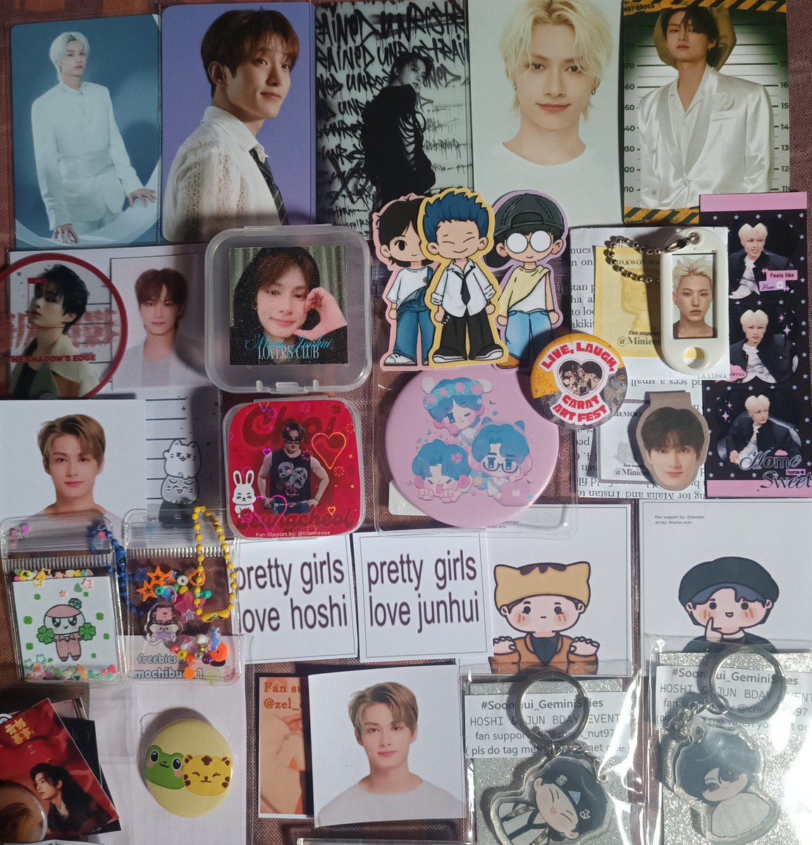 oreocoups's tweet photo. tenkyu so much po sa mga nag-abot ng freebies &amp; nakipag-tradeee! 🥹 

#UnderTheGeminiSkies 
#SoonHui_GeminiSkies https://t.co/nGHxWOHHGb