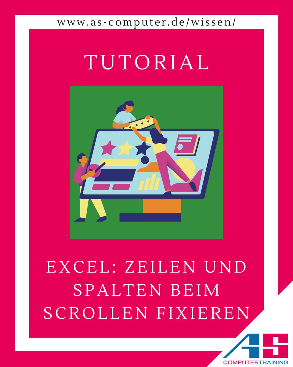 ascomputer81671's tweet photo. 📌 Mit „Fenster fixieren“ behalten Sie auch in großen Excel Tabellen Überschriften, Kundennamen oder Projektnummern immer im Blick. 📊👀
Mehr auf unserem Wissensblog:
https://t.co/C3mhVhrFEi

#ratundschulung #ascomputertraining #ExcelTipps #ExcelTraining #MicrosoftExcel https://t.co/WSB8rfZ7Wh