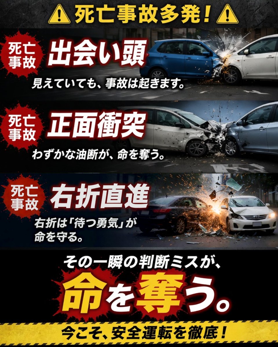 週刊事故ゼロVol.21 ～その一瞬の判断ミスが命を奪う～】 福島県から