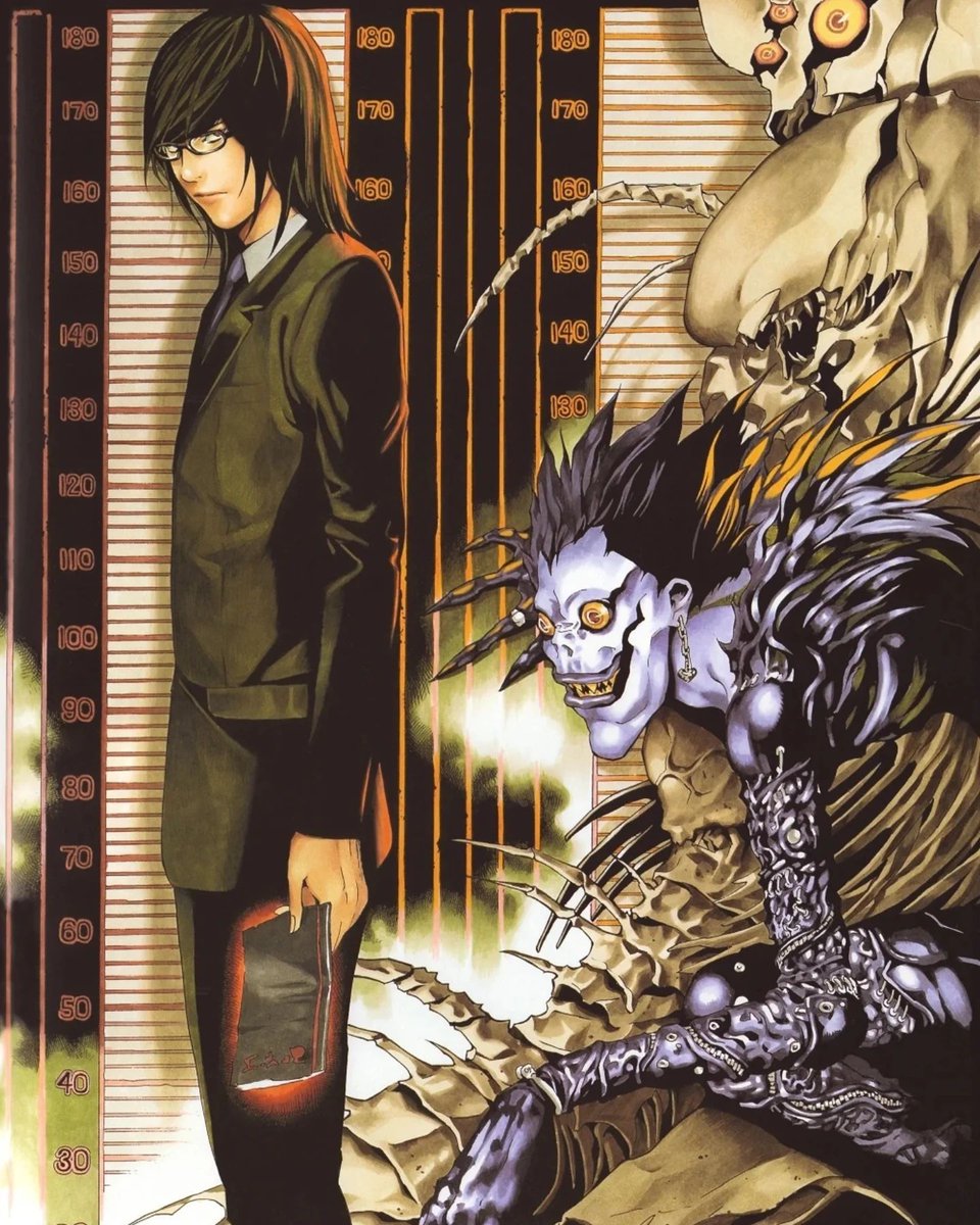 retro_anime's tweet photo. Death Note artwork by Takeshi Obata https://t.co/rxlbvlrDtd